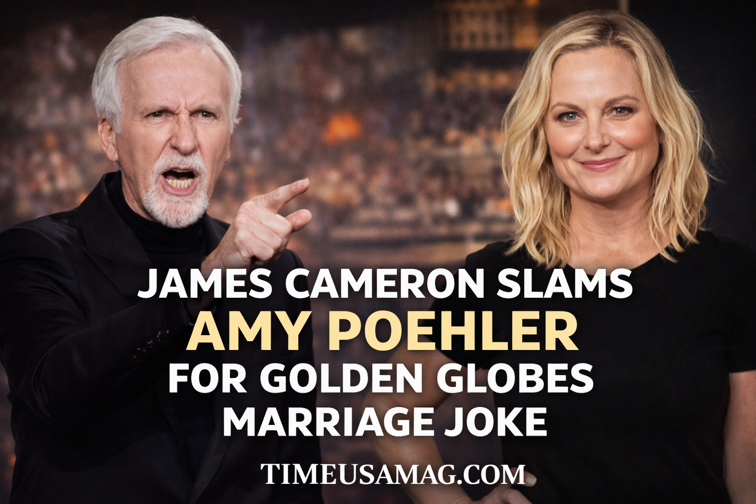 James Cameron director at Avatar premiere discussing Golden Globes controversy