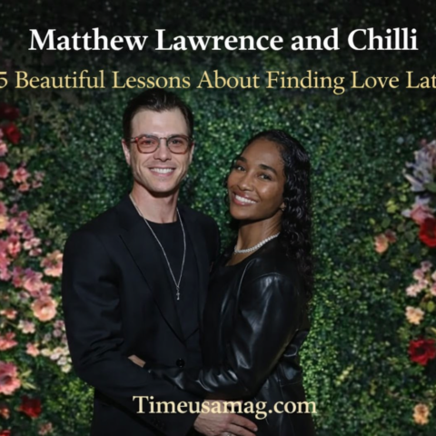 Matthew Lawrence and Chilli at Second Chance Love show premiere event 2025