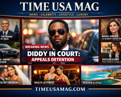 Time USA Mag digital magazine interface showing news and lifestyle content