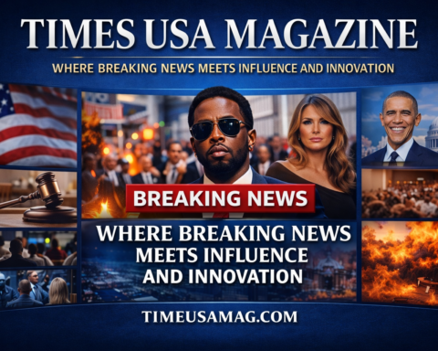 Times USA Magazine digital platform showcasing news and lifestyle content