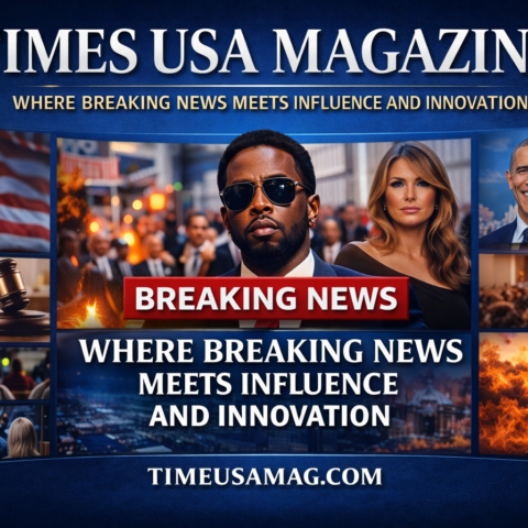 Times USA Magazine digital platform showcasing news and lifestyle content